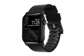 Smartklokke - Tilbehør - Nomad - Active Band Pro - 44mm/42mm Black Hardware Black Active Leather FKM - NM1A41BNW0