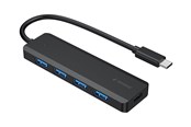 USB-hub - Gembird UHB-CM-U3P4P-01 - hub - type-C - 4 ports USB-hub - USB 3.2 - 4 porter - Svart - UHB-CM-U3P4P-01