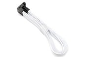 Strømkabel (intern) - DUTZO Sleeved PCI-E 12V-2x6 forlengerkabel - låsestift opp - Hvit - DSC-PE12V2X6-PU-30-WHT