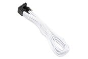 Strømkabel (intern) - DUTZO Sleeved PCI-E 12V-2x6 forlengerkabel - låse stiften ned - Hvit - DSC-PE12V2X6-PD-30-WHT