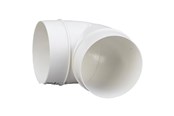 Ventilation - Duka Bend 90° Ø100mm white - 127152
