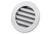 Ventilation - Duka Metal grate Dusav Ø125mm Black lacquered aluminium - 410485