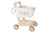 Rollelek - Small Foot - Wooden Supermarket Cart White - 12403