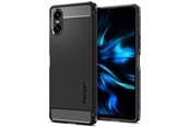 Mobil - Deksel og etui - Spigen Rugged Armor - matte black - Sony Xperia 10 VI - ACS08298