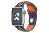 Smartklokke - Tilbehør - Lippa Apple Watch FLOUR Silicone Strap 42/44/45/49 - Dark Blue / Orange - LPAW110