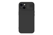 Mobil - Deksel og etui - Nillkin CamShield Silky Silicone Case for iPhone 15 Plus (black) - 6902048266469