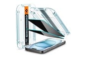 Mobil - Beskyttelsesglass - Spigen Glass tR EZ Fit HD Privacy 1 Pack - iPhone 16/15 - AGL07121