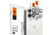 Mobil - Andre tilbehør - Spigen Glass tR EZ Fit Optik Pro 2 Pack - white tita - iPhone 17/16/15 Pro / 17/16/15 Pro Max - AGL07165