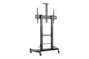 Veggmontering, AV-braketter & AV-møbler - Gembird cart - for TV - height-adjustable with caster wheels - Max 100 kg - recommended for 100" - TVS-100T-02