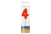 Leketøy - Folat BV Luxury Birthday Candle - 4 years - 07774
