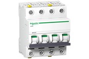 Komponenter for switchboxes og skap - Schneider Electric Acti9 iC60N 4P 25A double terminal C-characteristic 6/10kA 400V width 72mm - A9F04425