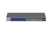 Switch/splitter - Netgear GS728TXP 28-Port Gigabit Ethernet Stackable Smart Switch 24 PoE+ Ports 2 Copper 10G 2 SFP+ 10G - GS728TXP-300EUS