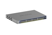 Switch/splitter - Netgear GS752TXPv3 48-Port Gigabit Ethernet PoE+ Smart Switch w/ optional Remote/Cloud Management and 4 SFP+ Ports (380W) - GS752TXP-300EUS