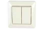 Tilbehør (fester, stikkontakter osv.) - Nordic Quality ELKO 2 x 1 pol Installation switch 16A / 250V IP2 - 222448