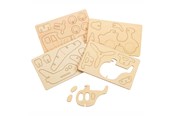 Arts & Crafts - Tilbehør - Colorations - Make and Decorate your Wooden 3D Vehicles Set of 4 - VEHPUZ