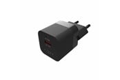 Mobil - Adaptere og ladere - FIXED Fast Mini Home Charger 20W USB-C PD/USB-A Black - FIXC20M-CU-BK