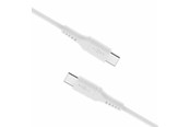 USB - FIXED LIQUID Silicone 60W - USB-C <-> USB-C - 0.5m - Hvit - FIXDLS-CC05-WH