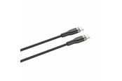 USB - FIXED METAL series 100W - USB-C <-> USB-C - 1.2m - Svart - FIXDB-CC12-BK