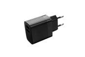 Mobil - Adaptere og ladere - FIXED Home Charger 2xUSB-A 17W Black - FIXC17N-2U-BK