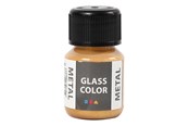 Kreative leker - Creativ Company Glass Color Metal Paint - Gold 30ml - 31774