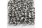 Kreative leker - Creativ Company Faceted Beads Metallic Gray 100pcs. - 61684