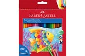 Skrive- & Tegneverktøy - Faber-Castell Watercolour pencil + brush box 24x - 114425