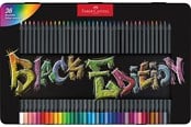 Skrive- & Tegneverktøy - Faber-Castell Colour Pencils Black Edition tin 36x - 116437