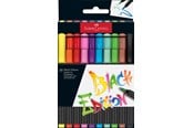 Skrive- & Tegneverktøy - Faber-Castell Brush pen Black Edition set 10x - 116451