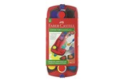 Kreative leker - Faber-Castell Connector paint box 12 colours red - 125030