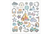 Kreative leker - Creativ Company Stickers Baby Boy 1 Sheet - 28883
