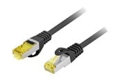 Nettverkskabel - Lanberg patch cable - 50 cm - black RAL 9004 - Svart - 0.5m - PCF6A-10CU-0050-BK