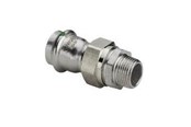 Trykkrør & Beslag - Viega sanpress inox adapter union 15 x 1/2" - 438258