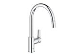 Blandebatterier og beslag - Grohe BauEdge Kitchen faucet with pull-out Chrome - 30536000