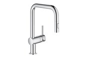 Blandebatterier og beslag - Grohe Minta Kitchen faucet with pull-out U-spout Chrome - 32322002
