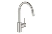 Blandebatterier og beslag - Grohe Concetto Kitchen faucet with pull-out C-spout Supersteel - 32663DC3