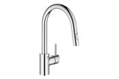 Blandebatterier og beslag - Grohe Concetto Kitchen faucet with pull-out Chrome - 31483002