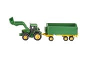 Leketøysbil - SIKU 1:87 John Deere m/Frontlaster og Henger - S-1843