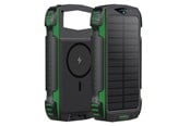 Nødlader - 4smarts TitanPack Solar Power Bank - Green Nødlader - Grønn - 20000 mAh - 540244