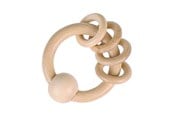 Babyleker - Goki Wooden Gripping Ring with 4 Rings - 65322