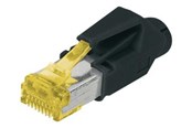 Nettverkskabel - DIGITUS ASSMANN network connector - Svart - A-MO6A 8/8 HRS