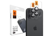 Mobil - Beskyttelsesglass - Spigen Glass tR EZ Fit Optik Pro 2 Pack - black - iPhone 17/16 / 16 Plus - AGL07921