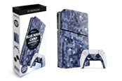 Spill - Tilbehør - MAXX TECH Slim Faceplates + Controller Faceplates - Blue Wave Camo - Miscellaneous Deksel - Sony PlayStation 5 - MXT-SLFPBC-PS5