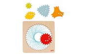 Kreative leker - Goki Wooden Spirograph Drawing Set 6 pcs. - 58440