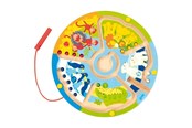 Babyleker - Goki Wooden Magnet Maze Learning to Count in the Zoo - 58716