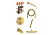 Dusj- og monteringstilbehør - Damixa Silhouet HS1 complete installation for shower brushed brass - 571877900