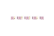 Leketøy - Haza Witbaard Miffy Garland Pink 4mtr. - 439101