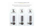 Kabinett tilbehør (kjølepasta mv.) - StarTech.com 25-Pack Laptop Lock Compatible w/Noble Wedge/Nano/K-Slot - security cable lock - UNIVCS25-LAPTOP-LOCK
