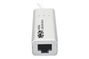 Nettverksadapter - Eaton Series USB 3.0 SuperSpeed to Gigabit Ethernet NIC Network Adapter RJ45 10/100/1000 Aluminum White - U336-000-GB-AL