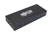 USB-hub - Eaton series 10-Port Industrial-Grade USB 3.0 SuperSpeed Hub - 20 kV ESD Immunity Iron Housing Mountable USB-hub - USB 3.2 - 10 porter - Svart - U360-010-IND