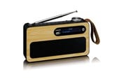 DAB, nettverks- og klokkeradio - Lenco PDR-040 - DAB+ radio - Bamboo - PDR-040BAMBOOBK